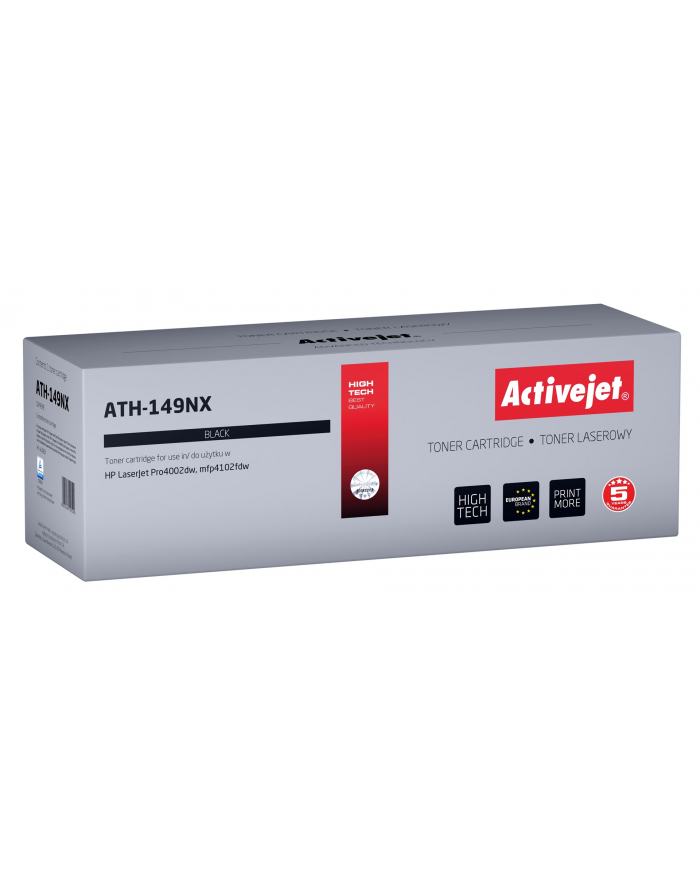 Activejet Toner ATH-149NX (zamiennik HP 149X W1490X; Supreme; 9500 stron; czarny) główny