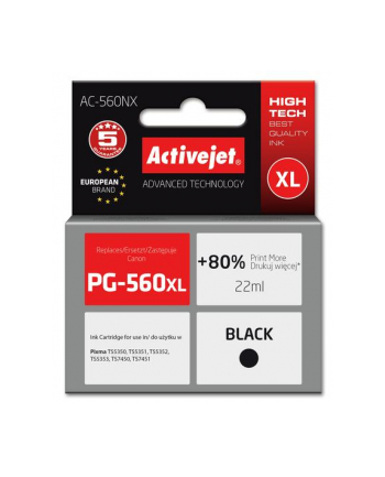 Activejet AC-560NX Tusz (zamiennik Canon PG-560XL; Supreme; 22 ml; czarny) nr 2