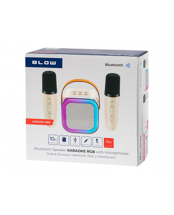 BLOW GŁOŚNIK BLUETOOTH KARAOKE RGB 10W