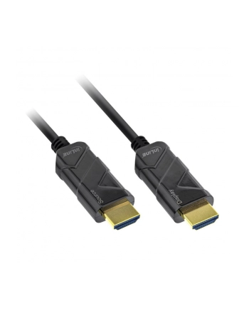 Inline HDMI AOC cable, Ultra High Speed 8K4K, czarny, 15m (17915I) nr 2