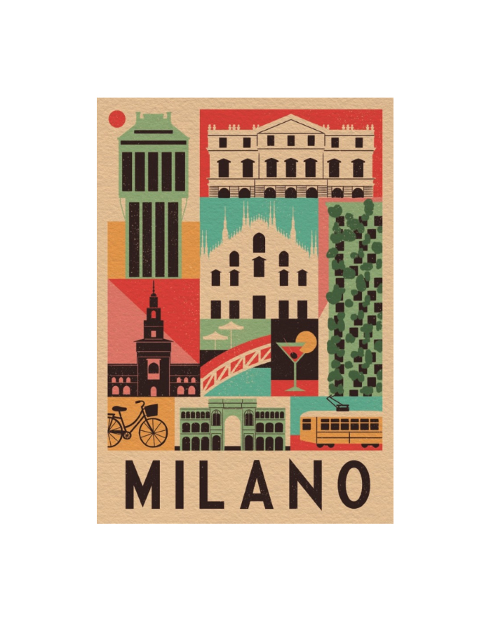 Clementoni Puzzle 1000el Compact Style in the city. Milano Milan 39842 główny