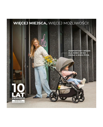 kinderkraft Wózek spacerowy TRIG 3 STONE BEIGE