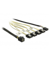 DELOCK DELOCK KABEL MINI SAS HD SFF-8643 > 4 X SATA 7 PIN REVERSE + SIDEBAND 0,5 M  () - nr 2