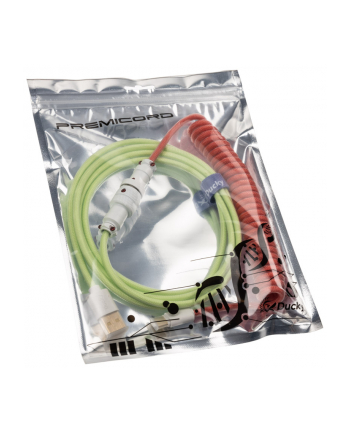 Ducky Kabel USB-C - USB-A Premicord Strawberry Frog 1.8 m (DKCCSFCNC1)