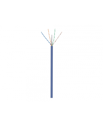 Goobay CAT 6a kabel sieciowy, U/UTP, Niebieski 100 m