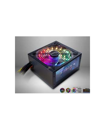 Inter-Tech Argus RGB-600W II moduł zasilaczy 20+4 pin ATX ATX Czarny