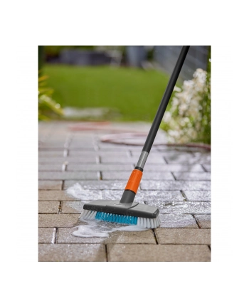 GARD-ENA Cleansystem handle brush hard, washing brush (grey/turquoise, working width 27cm) nr 2