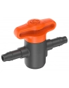GARD-ENA drip system shut-off valve 4.6mm (3/16), regulating valve (grey/orange, 2 pieces) - nr 1