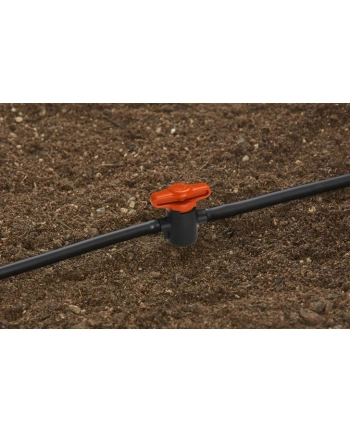GARD-ENA drip system shut-off valve 4.6mm (3/16), regulating valve (grey/orange, 2 pieces)