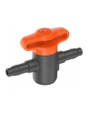 GARD-ENA drip system shut-off valve 4.6mm (3/16), regulating valve (grey/orange, 2 pieces) - nr 3