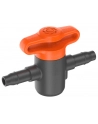 GARD-ENA drip system shut-off valve 4.6mm (3/16), regulating valve (grey/orange, 2 pieces) - nr 9