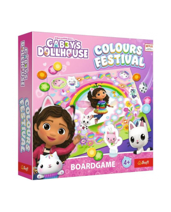 Colours Festival Koci Domek Gabi. Gabby's Dollhouse gra planszowa 02594 Trefl