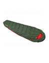 High Peak mummy sleeping bag Pak 600 ECO (dark green/red) - nr 6