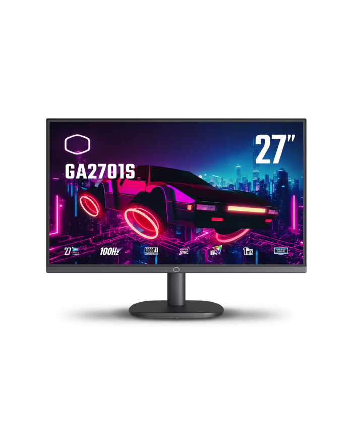 Cooler Master GA2701S, gaming monitor - 27 -  Kolor: CZARNY, FullHD, IPS, Adaptive-Sync, 100Hz panel główny