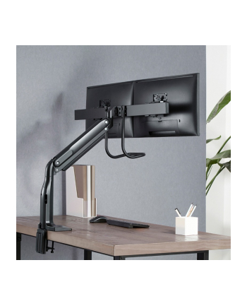 HAGOR gas lift arm dual, monitor holder (Kolor: CZARNY)