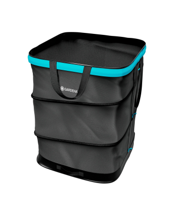 GARD-ENA PopUp rectangular garden waste bag, size L (Kolor: CZARNY/turquoise, 220 liters)