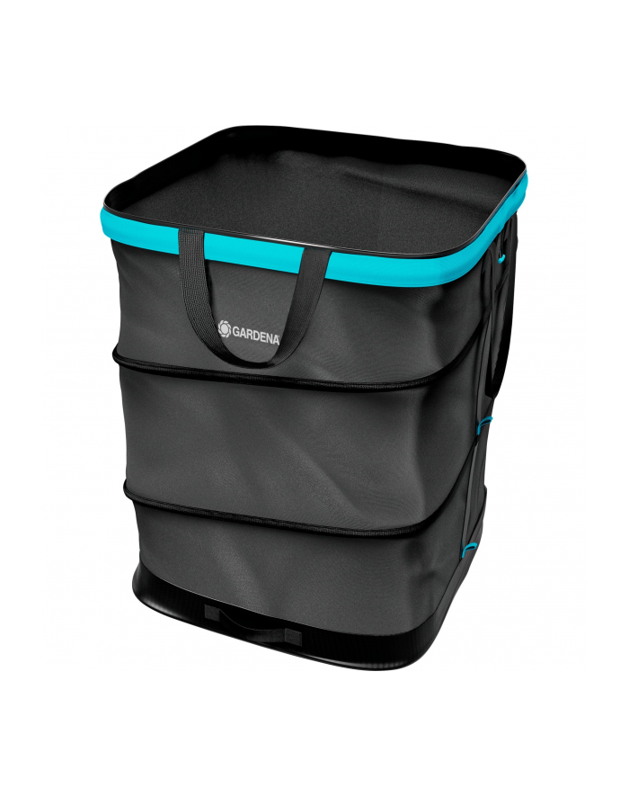 GARD-ENA PopUp rectangular garden waste bag, size L (Kolor: CZARNY/turquoise, 220 liters) główny