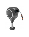 GARDENA RollUp S patio hose box, 15 meters, hose reel (grey/Kolor: BIAŁY, including cleaning syringe) - nr 12