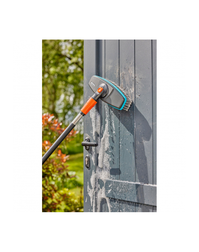 GARD-ENA Cleansystem washing set soft with handle S, washing brush (grey/turquoise, working width 27cm) główny
