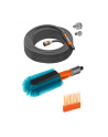GARD-ENA Cleansystem bicycle washing set, washing brush (grey/turquoise, incl. 10 soap sticks, hose, cleaning syringe) - nr 12