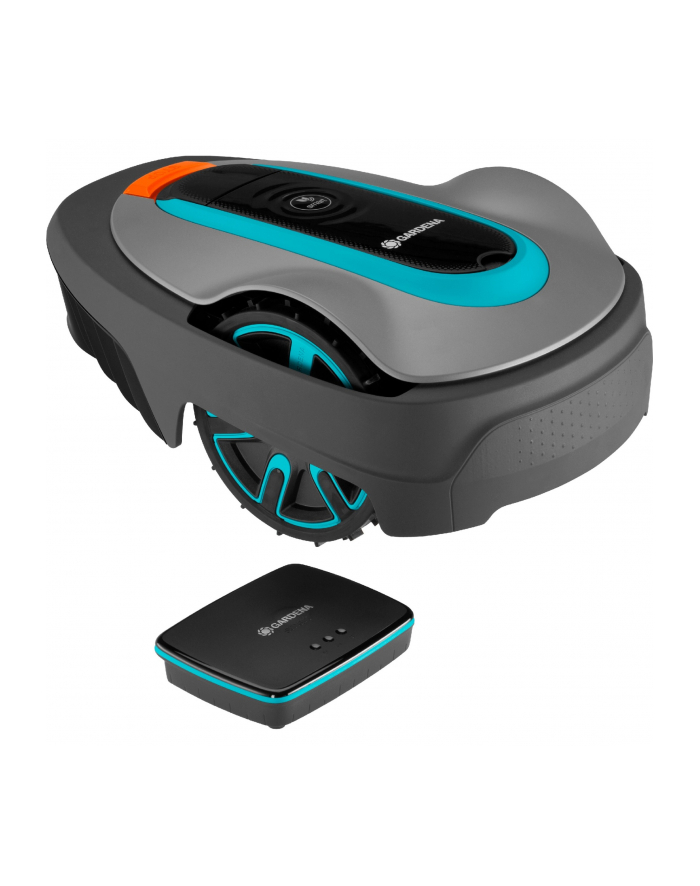 GARD-ENA robotic lawnmower smart SILENO city 400m? set (grey/turquoise, Li-ion battery 2.0Ah, with smart gateway, LONA technology) główny