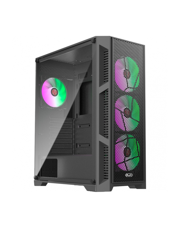 RAIJINTEK Arcadia III MS4, tower case (Kolor: CZARNY, tempered glass) główny