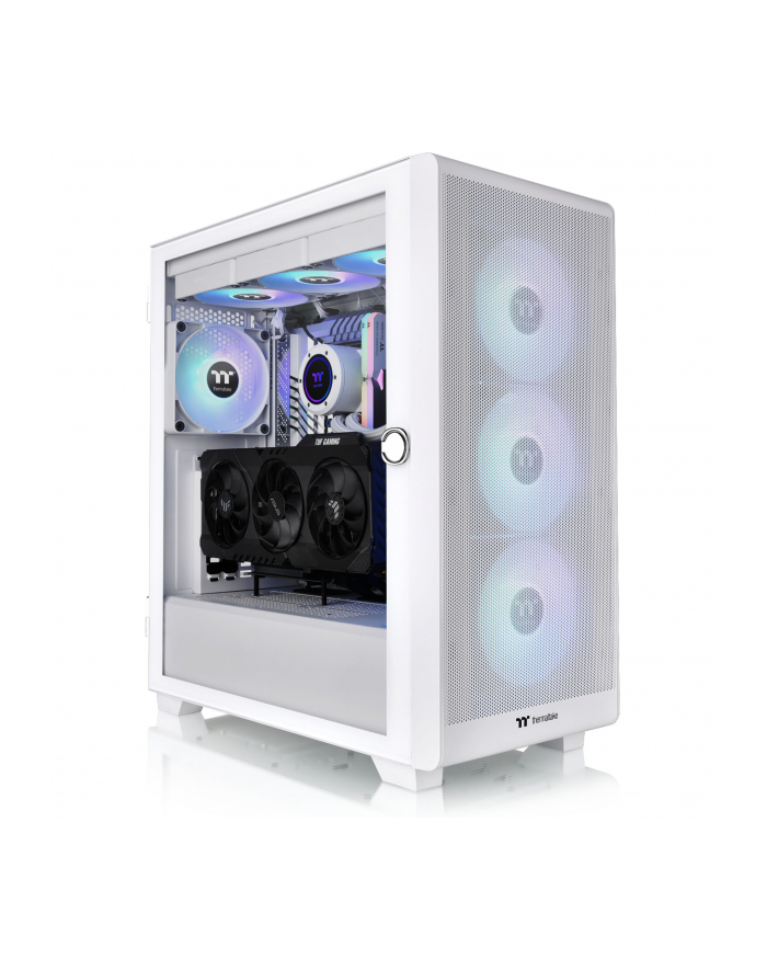 Thermaltake S250 ARGB, tower case (Kolor: BIAŁY, tempered glass) główny