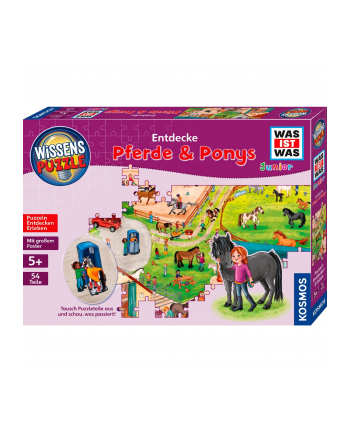 KOSMOS knowledge puzzle WHAT IS WHAT Junior: Discover the pony farm (54 pieces)