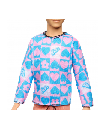 Mattel Barbie Fashionistas Ken doll with blue and pink sweater