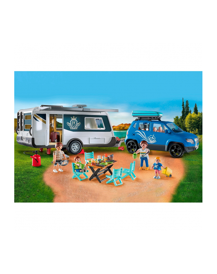 PLAYMOBIL 71423 Family Fun Caravan with Car, construction toy główny