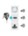 GARD-ENA patio hose box RollUp M, 20 meters, hose reel (grey/Kolor: BIAŁY, incl. cleaning syringe) - nr 20