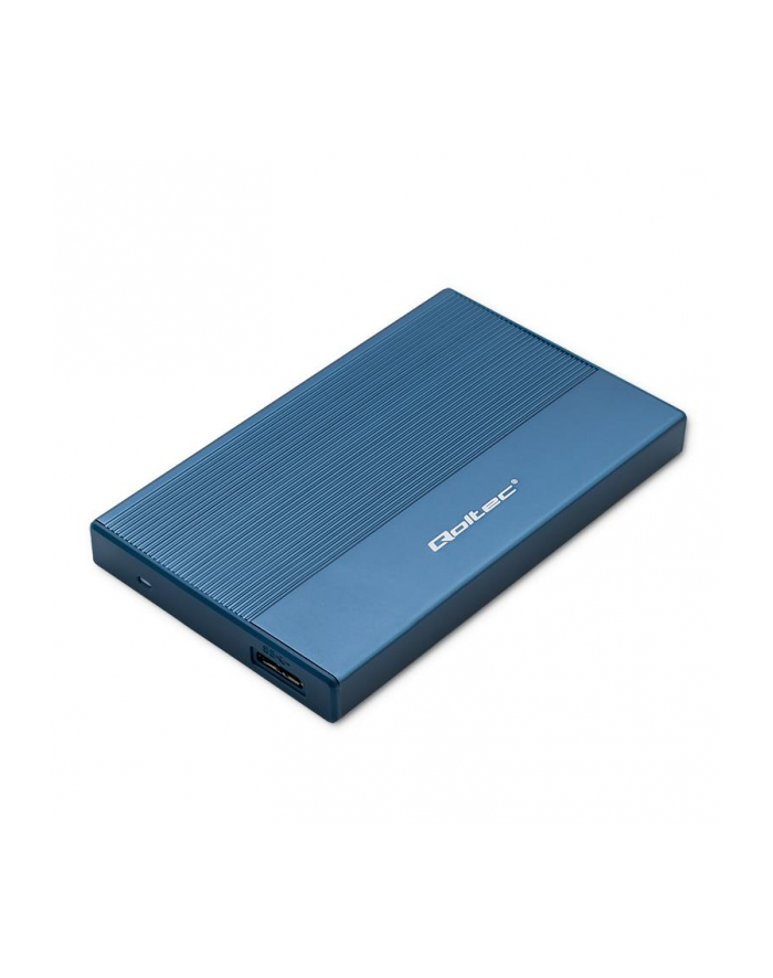 Obudowa/kieszeń Qoltec na dysk SSD HDD 2.5'' | SATA | USB 3.0 | Super speed 5Gb/s | 2TB | Niebieski główny