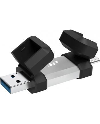 Pendrive Silicon Power Mobile C51 64GB USB-A USB 3.2 Typ-C 120 MB/s Srebrny