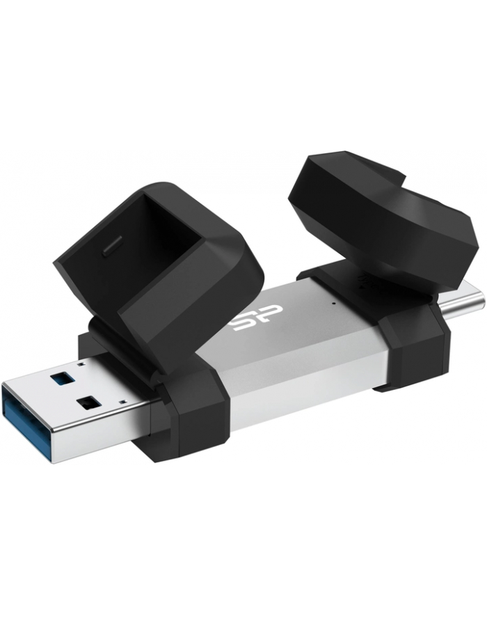 Pendrive Silicon Power Mobile C51 64GB USB-A USB 3.2 Typ-C 120 MB/s Srebrny główny