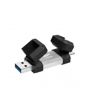 Pendrive Silicon Power Mobile C51 128GB USB-A USB 3.2 Type-C 120MB/s Srebrny