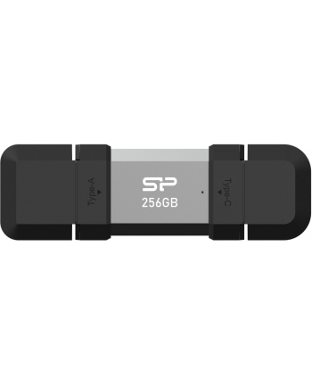 Pendrive Silicon Power Mobile C51 256GB USB-A USB 3.2 Type-C 200MB/s Srebrny