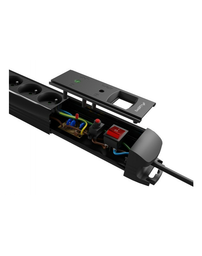 Listwa zasilająca Lanberg SP1 1.5m 5x 230V Schuko czarna główny