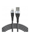 Kabel przewód pleciony USB - micro USB everActive CBB-2MG 200cm z obsługą szybkiego ładowania do 2,4A szary - nr 1