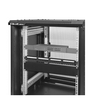 Panel zaślepiający QOLTEC do szaf RACK 19'' | 2U