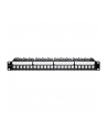 Patch panel QOLTEC do szaf RACK 19'' | 24 porty | 1U | UTP | Czarny - nr 1