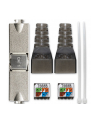 Wtyk QOLTEC RJ45 beznarzędziowy STP | CAT6 | JACK PIN | T568B | T568A - nr 4