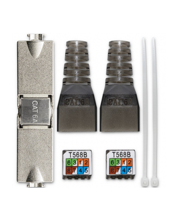 Wtyk QOLTEC RJ45 beznarzędziowy STP | CAT6A | JACK PIN | T568B | T568A