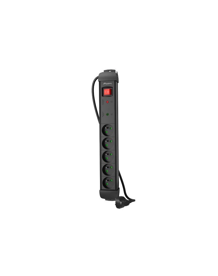 Listwa zasilająca Lanberg SP1 1.5m 5x 230V PL czarna główny