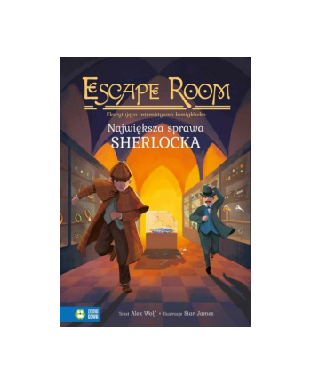 zielona sowa Książka Escape room. Największa sprawa Sherlocka