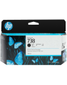 HP INC Atrament HP Ink/HP 738 130-ml Black DesignJet Ink - nr 1