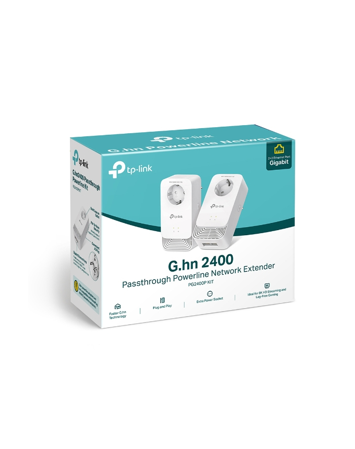 Tp Link Pg2400P Kit Karta Sieciowa Do Powerline 1428 Mbit S Przewodowa Sieć Lan Biały 2 Szt (Pg2400Pkit) główny