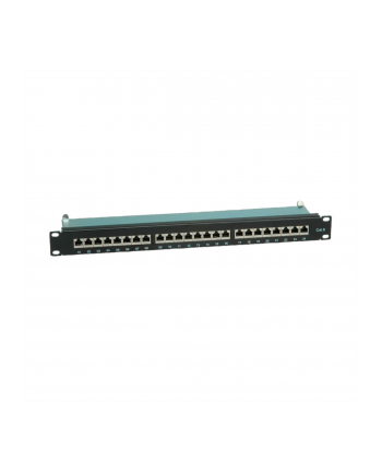 VALUE Panel krosowy Patch Panel Kat.6 24 porty STP czarny nr 1