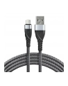 Kabel przewód pleciony USB - micro USB everActive CBB-2MG 200cm z obsługą szybkiego ładowania do 2,4A szary - nr 1