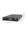 Zasilacz awaryjny UPS Qoltec do RACK | 1kVA | 1000W | Power Factor 1.0 | LCD | On-line - nr 9
