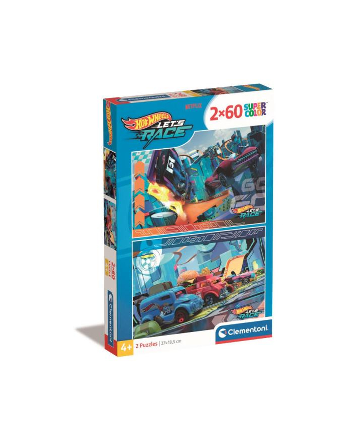 Clementoni Puzzle 2x60el Hot Wheels 24816 główny